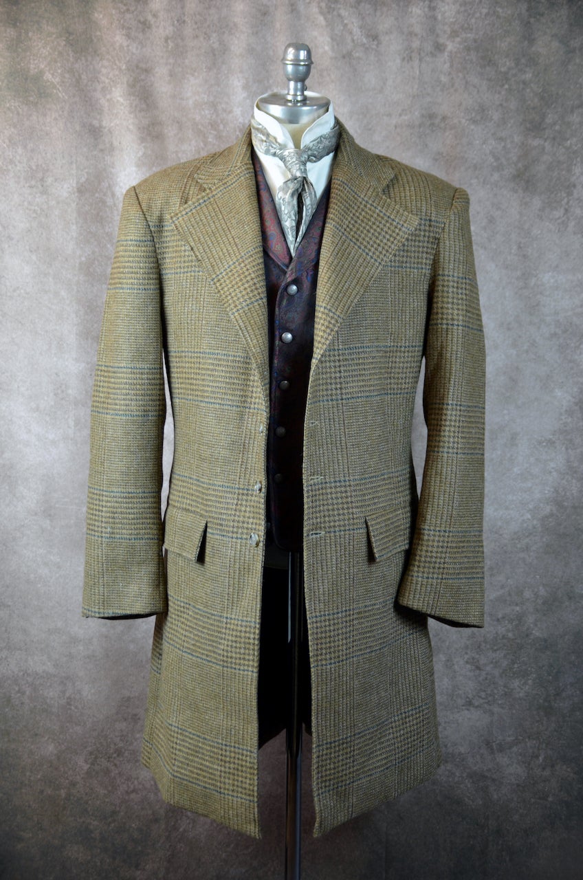 Davenport 100% Wool Frock Coat - Heathered Brown