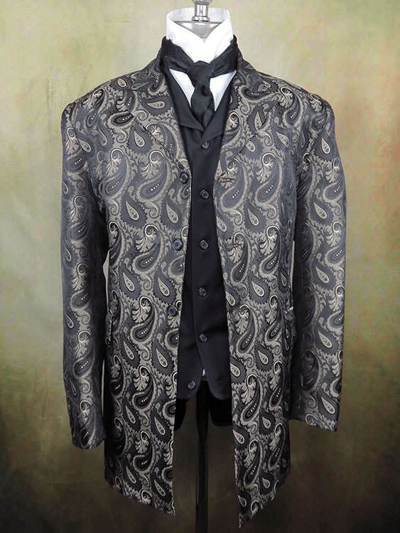 Black frock coat outlet mens