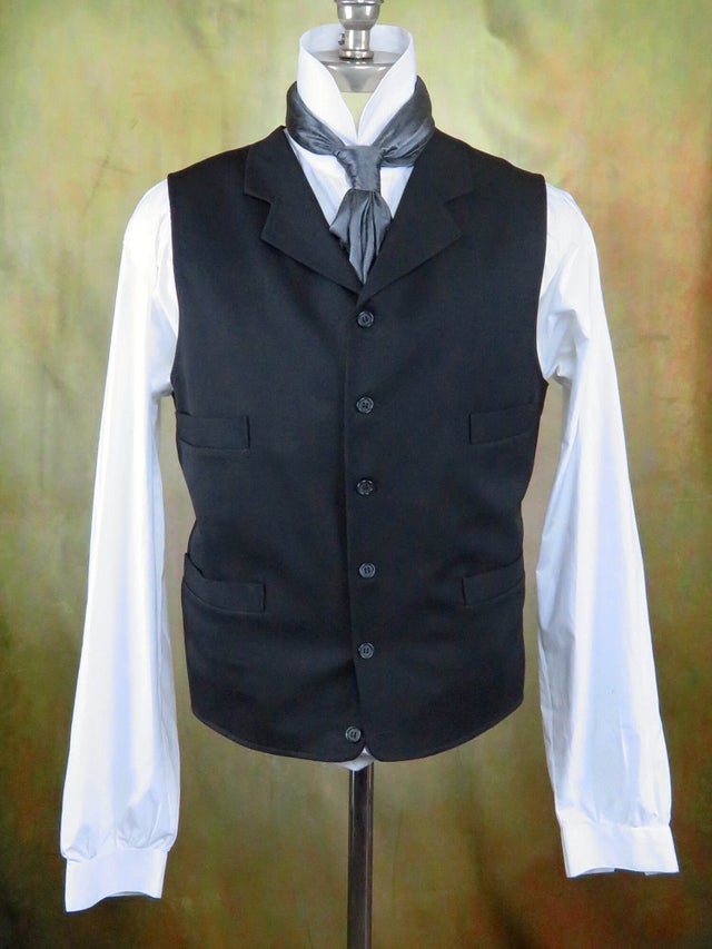 Mens notched lapel on sale vest