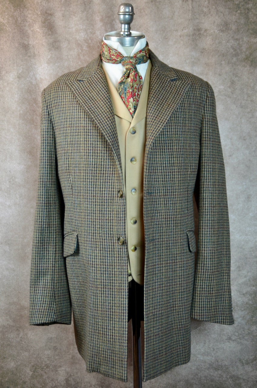 NWT West Louis Special Collection Brown Gray Speckled Tweed Wool Coat Medium